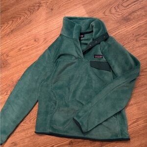 Women’s Patagonia Teal Fleece Snap-T Pullover medium
